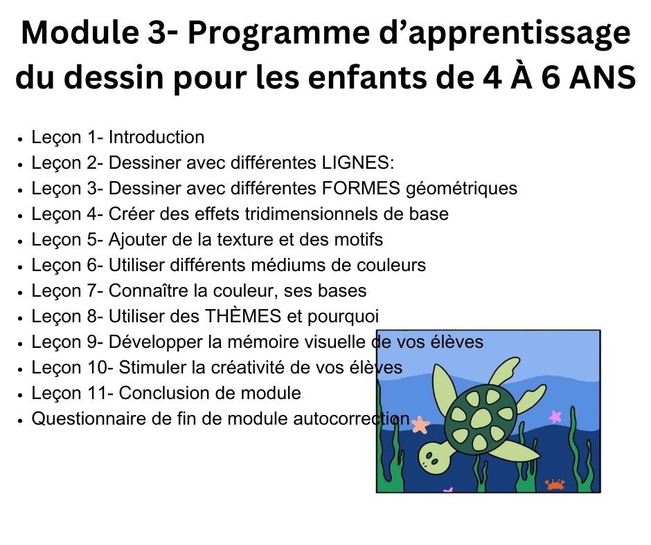 animatrice arts module 3